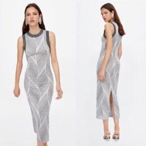 ⚫️ ZARA bodycon maxi DRESS​​​​​​​